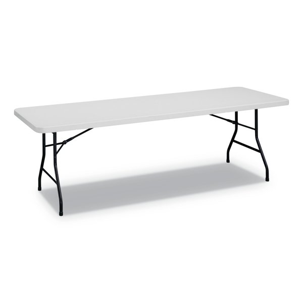 Alera Rectangle Folding Table, 96" W, 30" L, 29.25" H, Gray Top, Blow-Molded High-Density Polyethylene ALEPT9630G